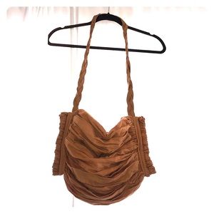 Anthropologie ruffled shoulder bag